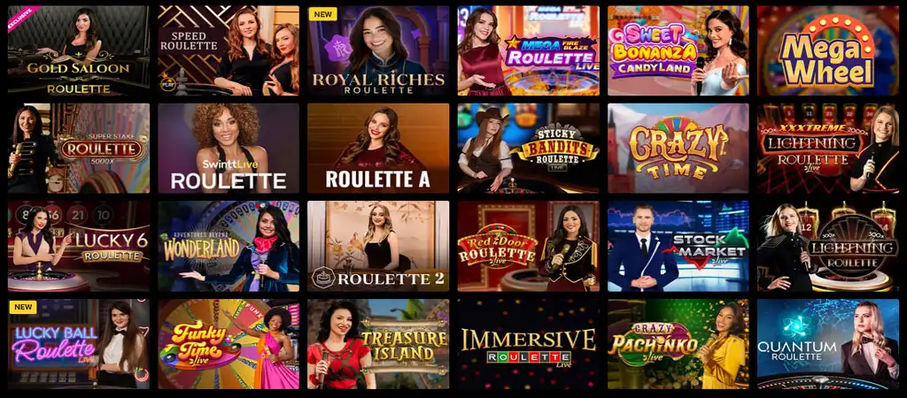 Zet Casino gry, roulette, baccarat