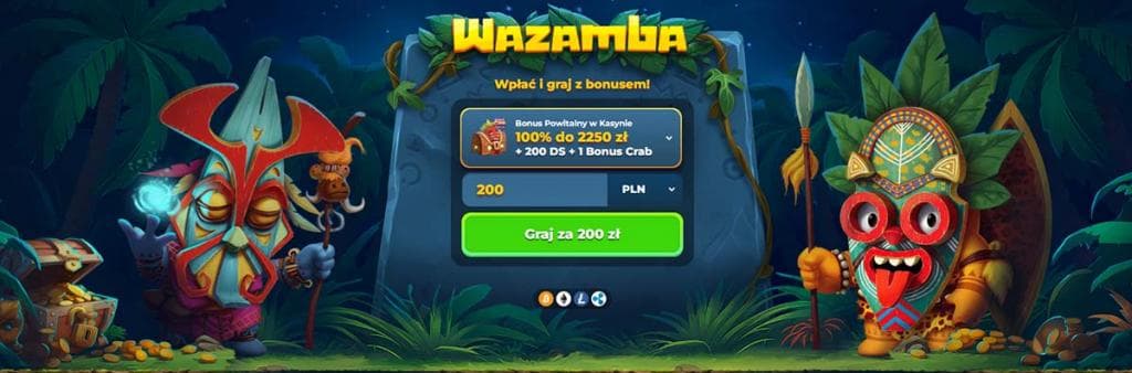 wazamba kasyno welcome bonus