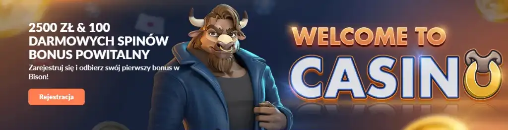 welcome to casino, bonus powitalny, bison