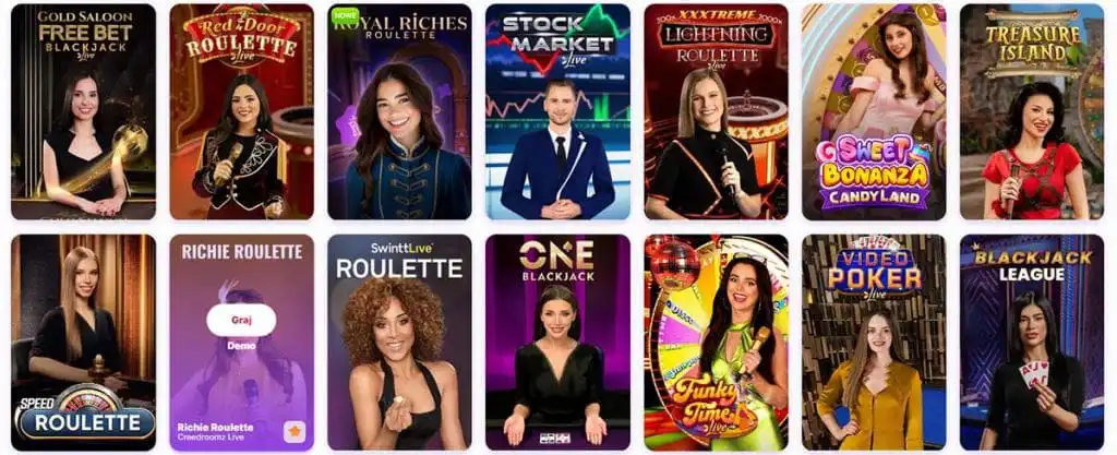 Gry kasyno na żywo, Nomini Casino, Kasyna Online