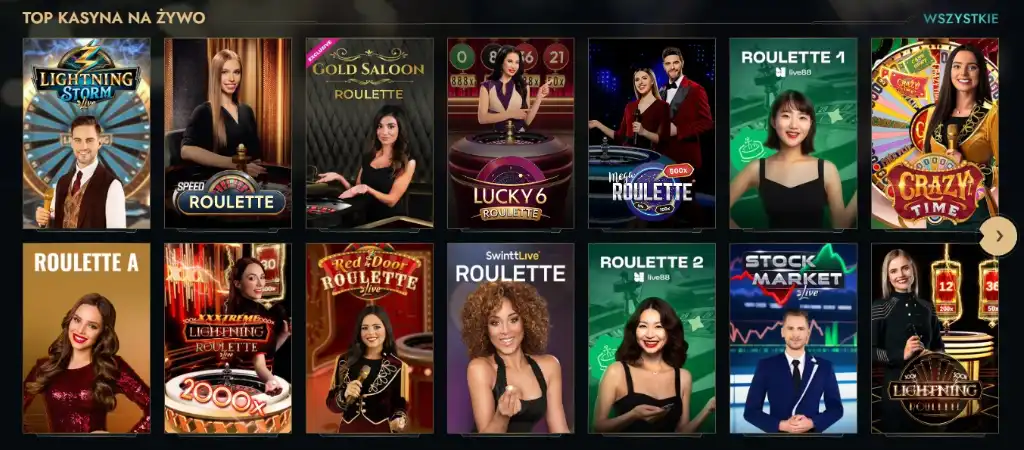Gry stołowe, Live casino, Dolly Casino, poker