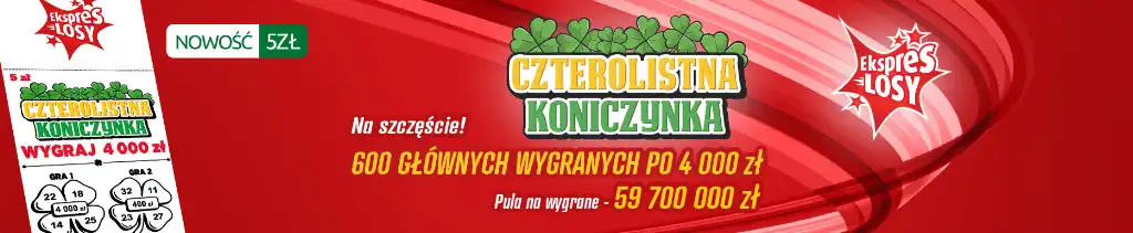 Ekspres Losy, Lotto, czterolistna koniczynka