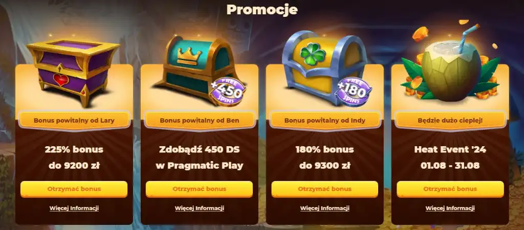 Winlegends, Promocje i bonusy, bonus