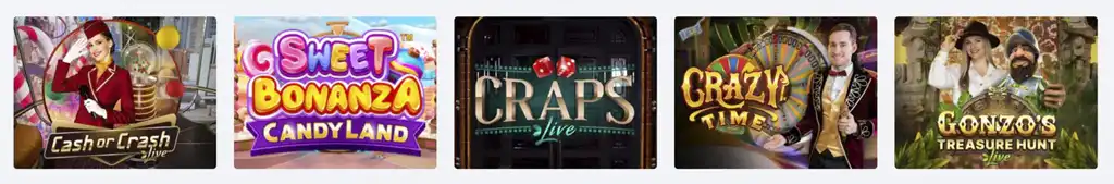 Gry na żywo, DozenSpins, Live casino