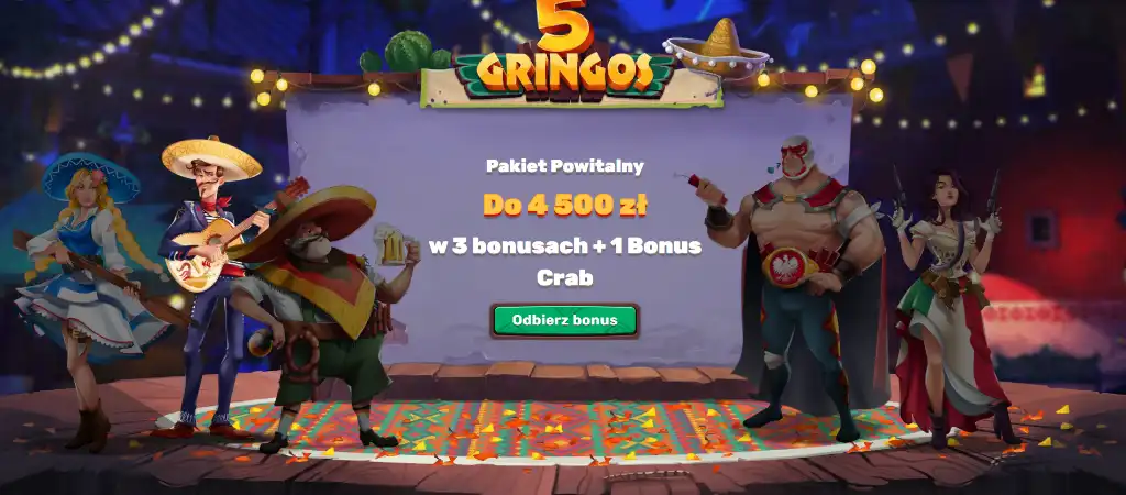 5Gringos Casino, bonusy, promocje