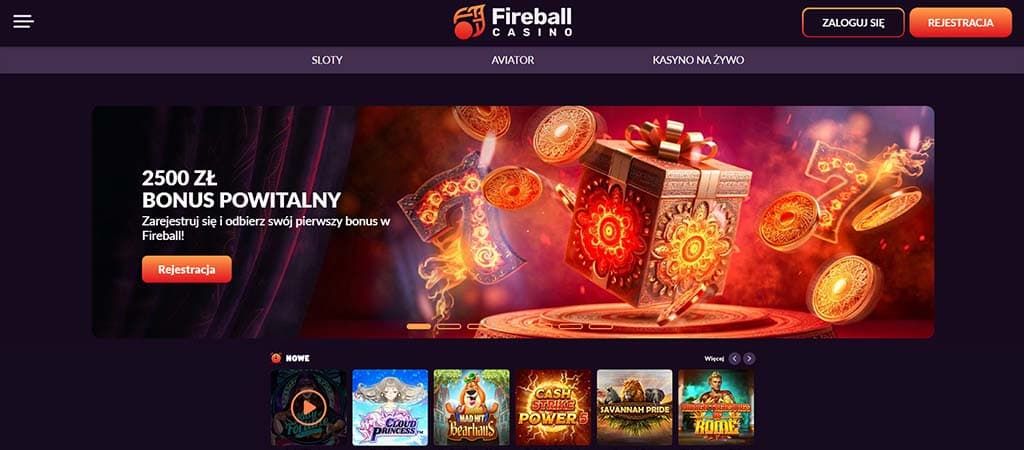 Fireball Casino, oferty Fireball Casino, bonusu