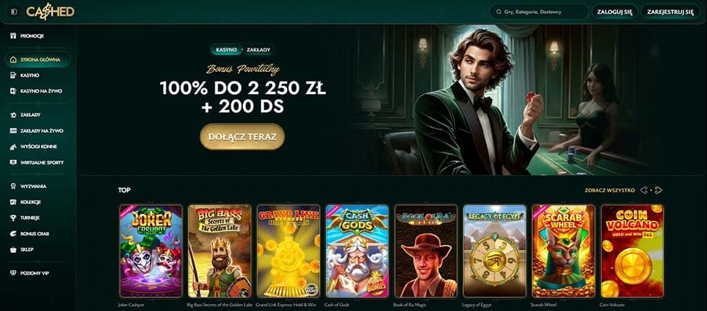 Cashed Casino, Kasyno na prawdziwe pieniądze