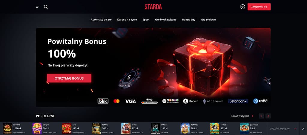 bonus powitalny, pierwszy depozyt, kasyno online, automaty do gry, kasyno na żywo, gry stołowe, szybkie płatności, rejestracja