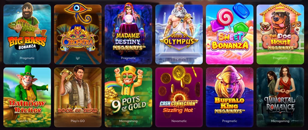 gry slotowe, Big Bass Bonanza, Sweet Bonanza, Book of Dead, Rainbow Riches, automaty online, kasyno, wygrane, Megaways
