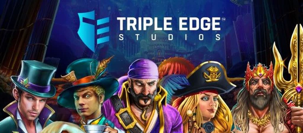 Triple Edge Studios, logo, dostawca gier kasynowych, sloty online, pirat, piratka, król mórz, postacie fantasy