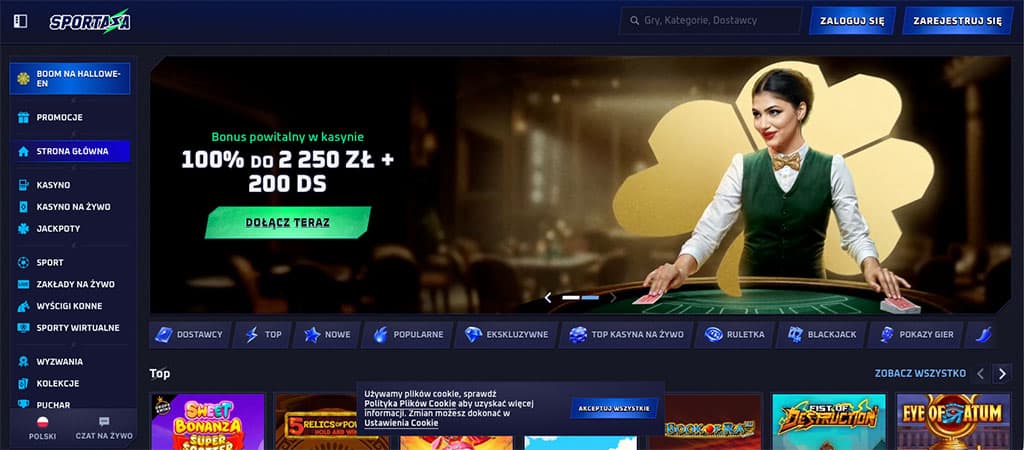 Sportaza Casino, kasyna online, gry hazardowe