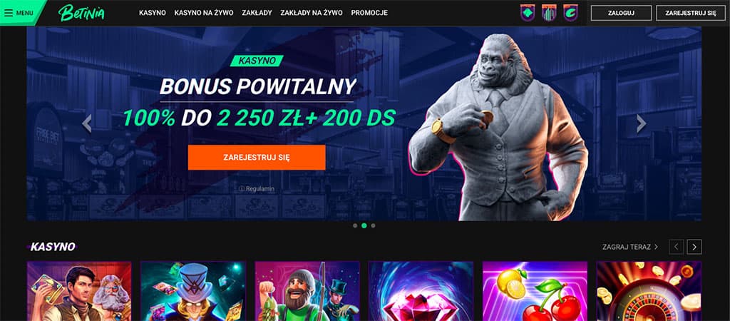Betinia Casino, Polskie Casino, online casino