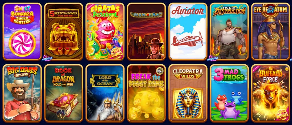 Gry slot, automaty bębnowe, online casino