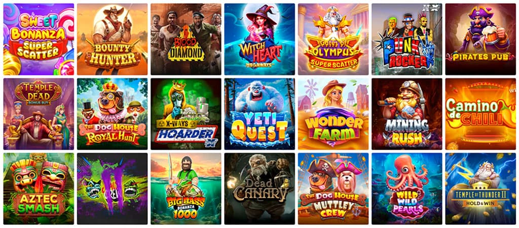 Fontan Casino, Sloty w kasynie i automaty Megaways