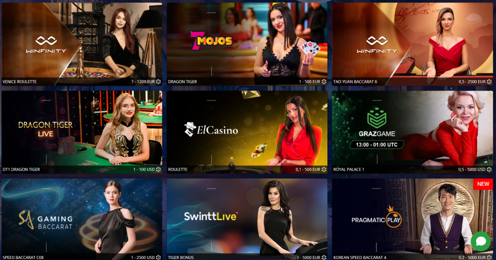 spinbetter casino, na zywo