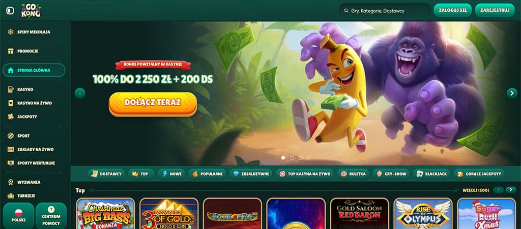 Gokong Casino, kasyna Polska, nowe casino