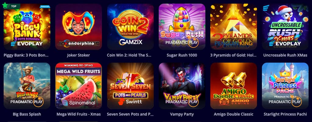 Kasynie Slotoro Casino, Oferta Gier Dostępnych, slots
