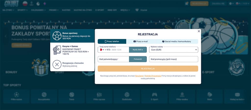 Rejestracja na Stronie Najlepsze Kasyno ColdBet