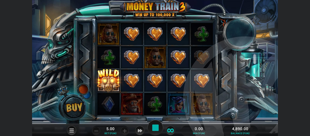 Niezapomniane wrażenia w Automacie Online Money Train 3 Slot