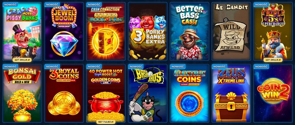 Gry Kasynowe, Gry Stołowe i Kasyno na Żywo, slots