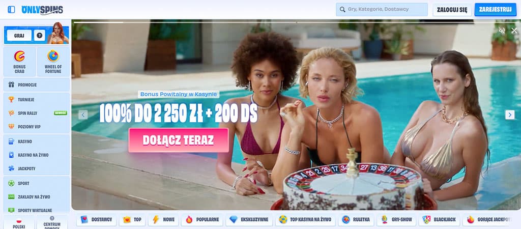 OnlySpins Casino, Darmowe Spiny, Kasynie OnlySpins