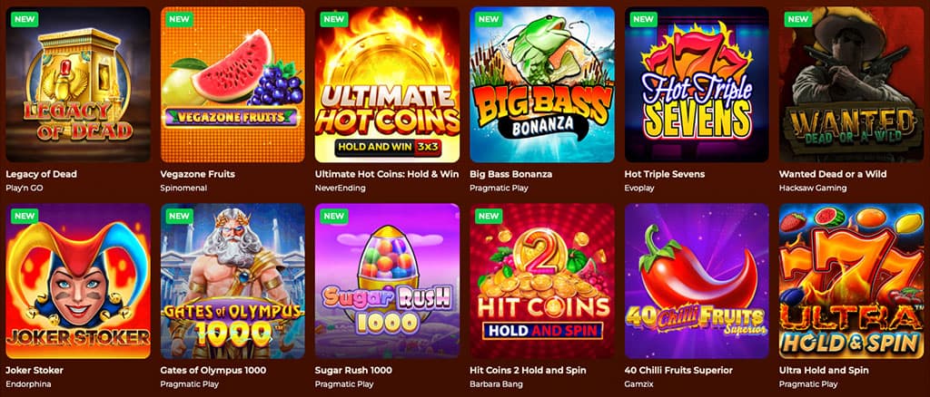 Popularne Automaty Online w Kasynie Vegazone Casino