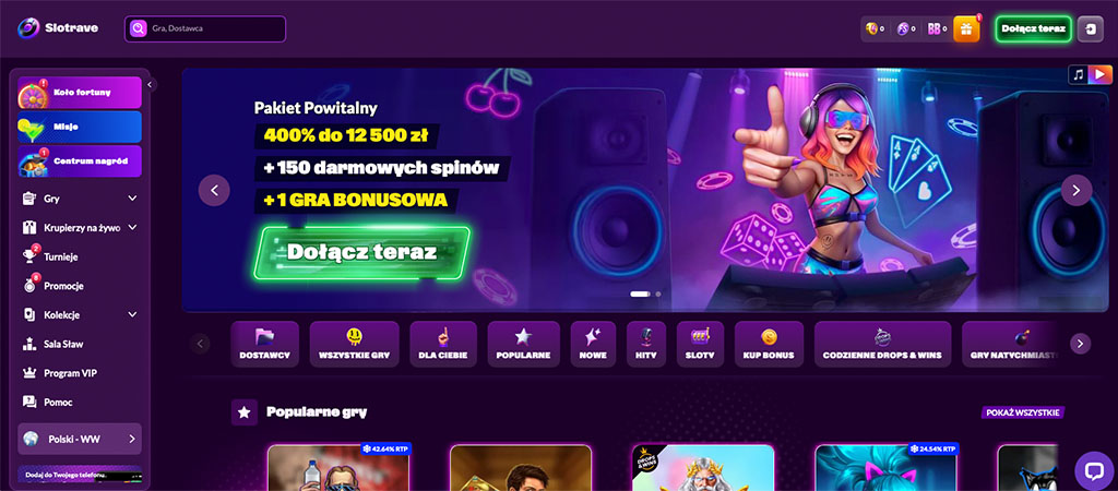 Slotrave Casino, Najnowsze Kasyno Online
