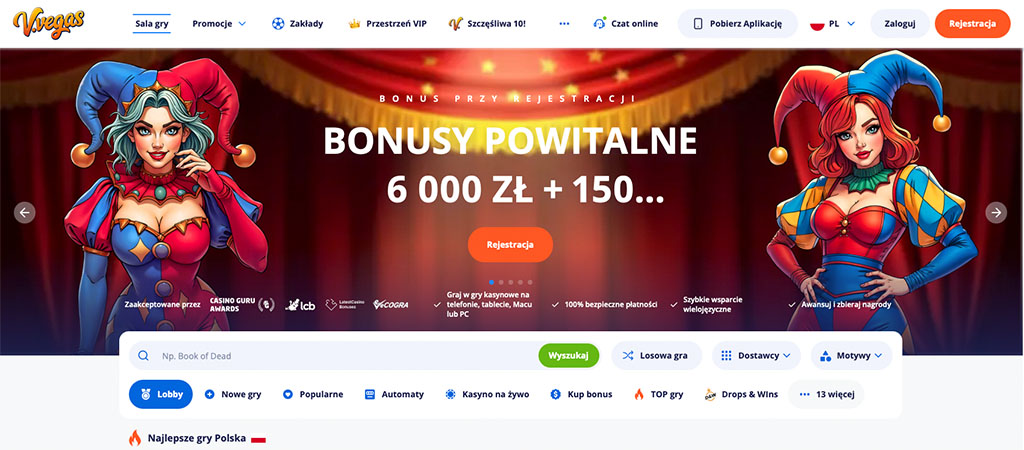 V.Vegas Casino Online, polskie kasyno