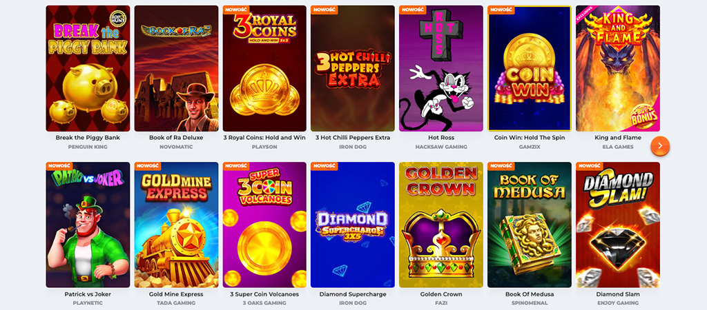 Gry i Rozrywki w Betriot Kasyno, online casino