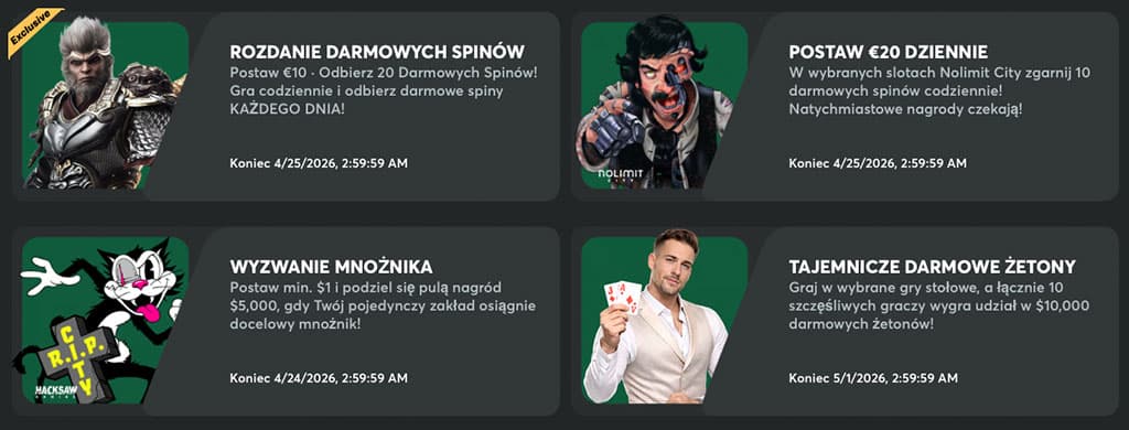 Bonus bez depozytu BC.Game, Bonus Powitalny