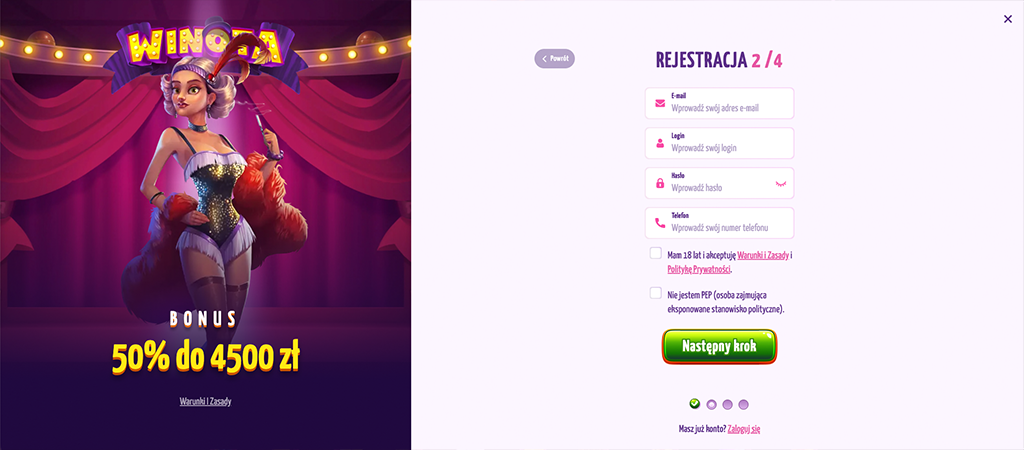 Winota Casino Login, register, kasyno online
