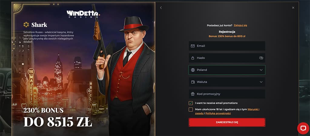 Rejestracja Na Windetta Casino, Proces Tworzenia Konta Krok po Kroku