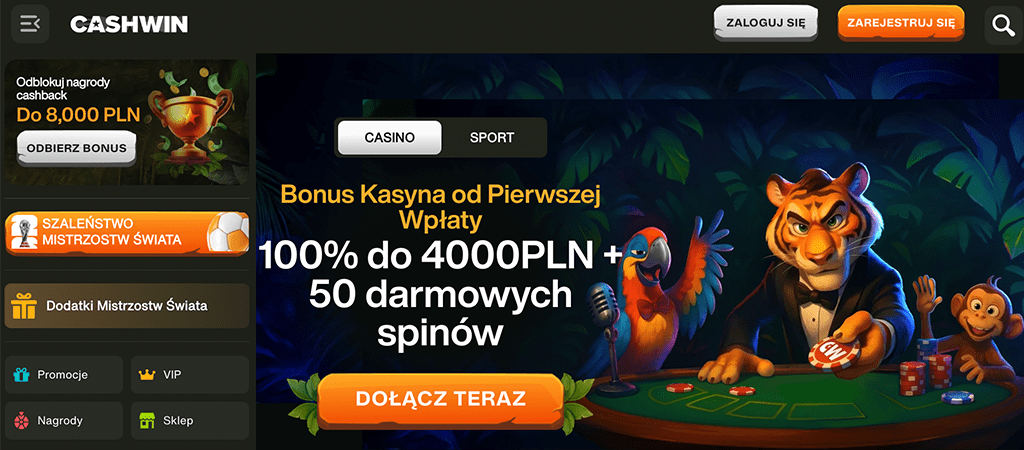 CashWin, Proste i Łatwe Kasyno Online na Telefon