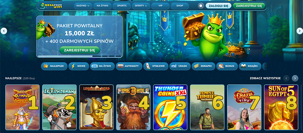 polskie kasyna, MegaFishWins Casino