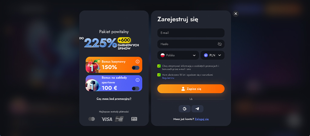 Proces Zakładania Konta na Strona Kasyna MartinCasino