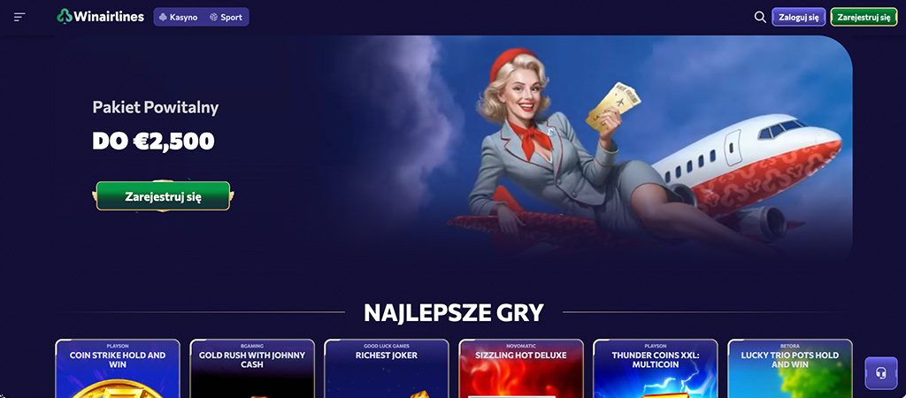 Odlotowe Bonusy i Okazje w Kasynie Online Winairlines Casino 