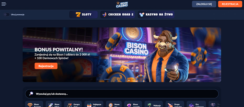 Nowe Bonusy w Kasynie Online, Bison Casino