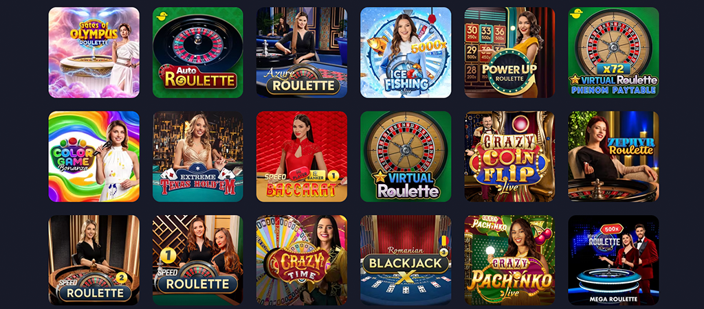 na Żywo, online live casino, blackjack, roulette