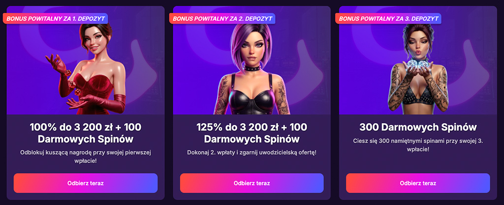 Bonus Powitalny, OnlyWin Kasyno, bonusy