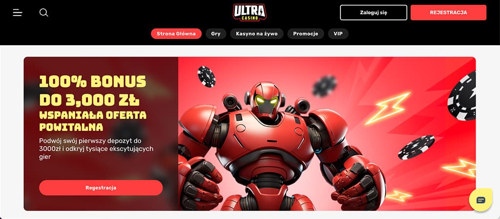 ultra casino, bonusy, oferta powitalna