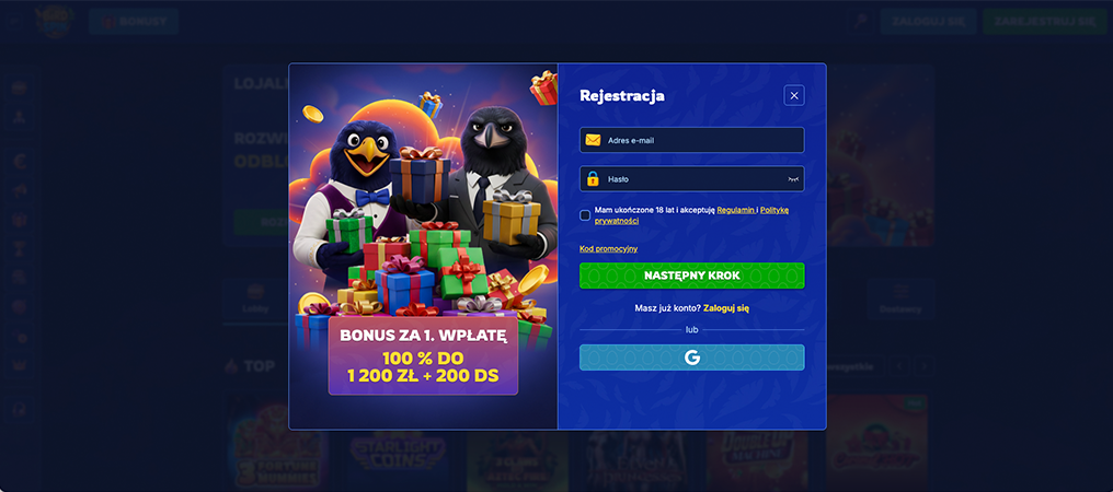 Casino Birspin pl, Proces Rejestracji, online casino