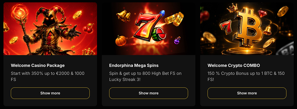 kasyno online, BetbluffCasino, bonusy