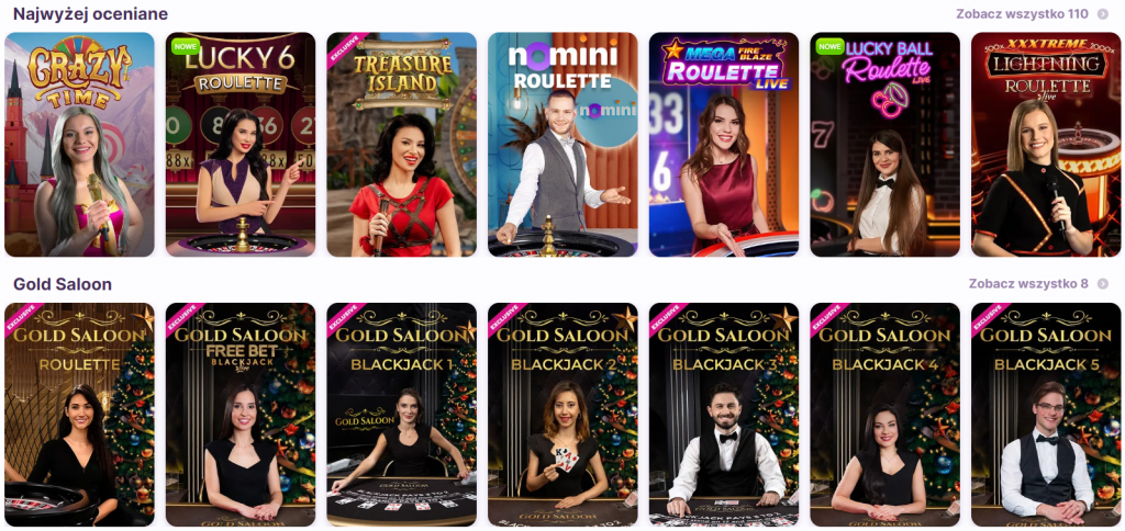 Nomini Casino ️ 2250 PLN Bonus + 200 DS - Polskie Casino