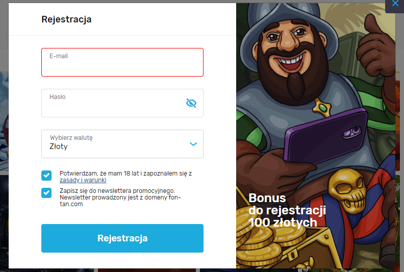 Fontan Casino ll Bonus 2200 PLN - Polska